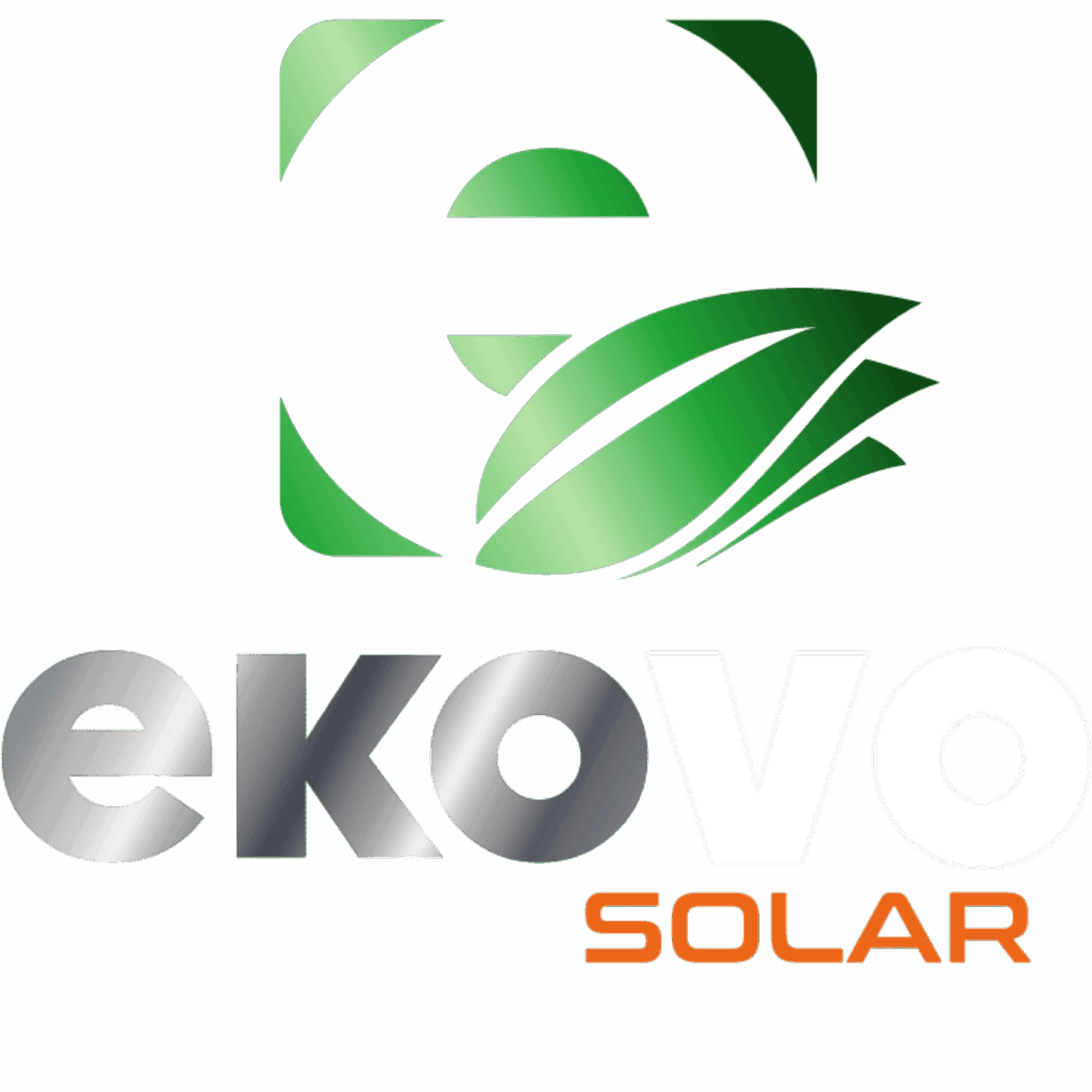 Ekovo solar logo białe